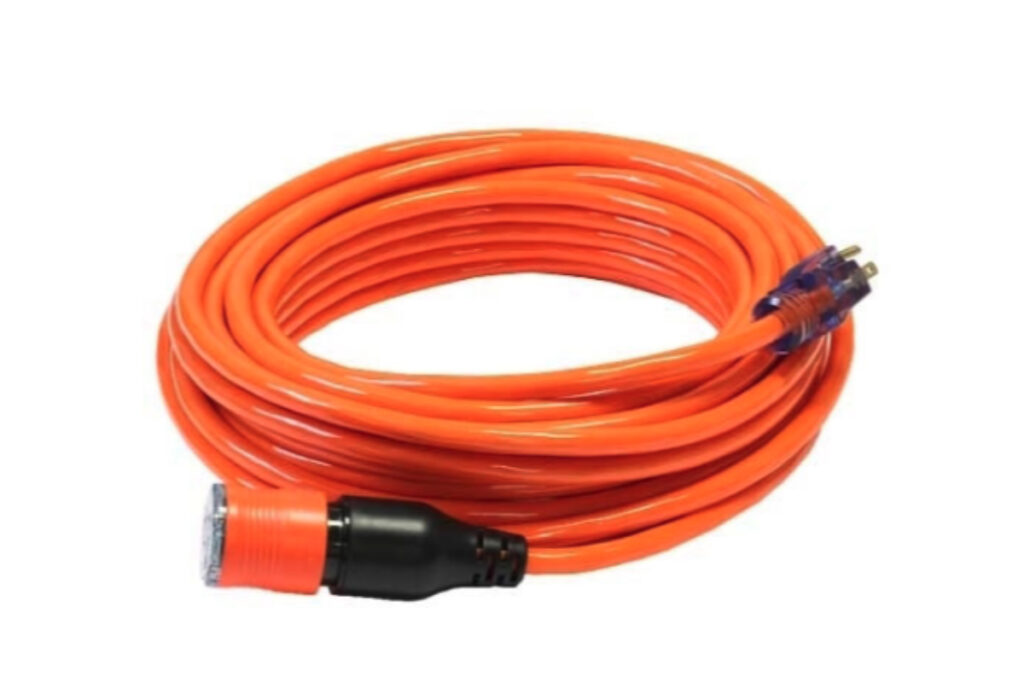 14/3 Gauge Orange Easy-Lock Extension Cords