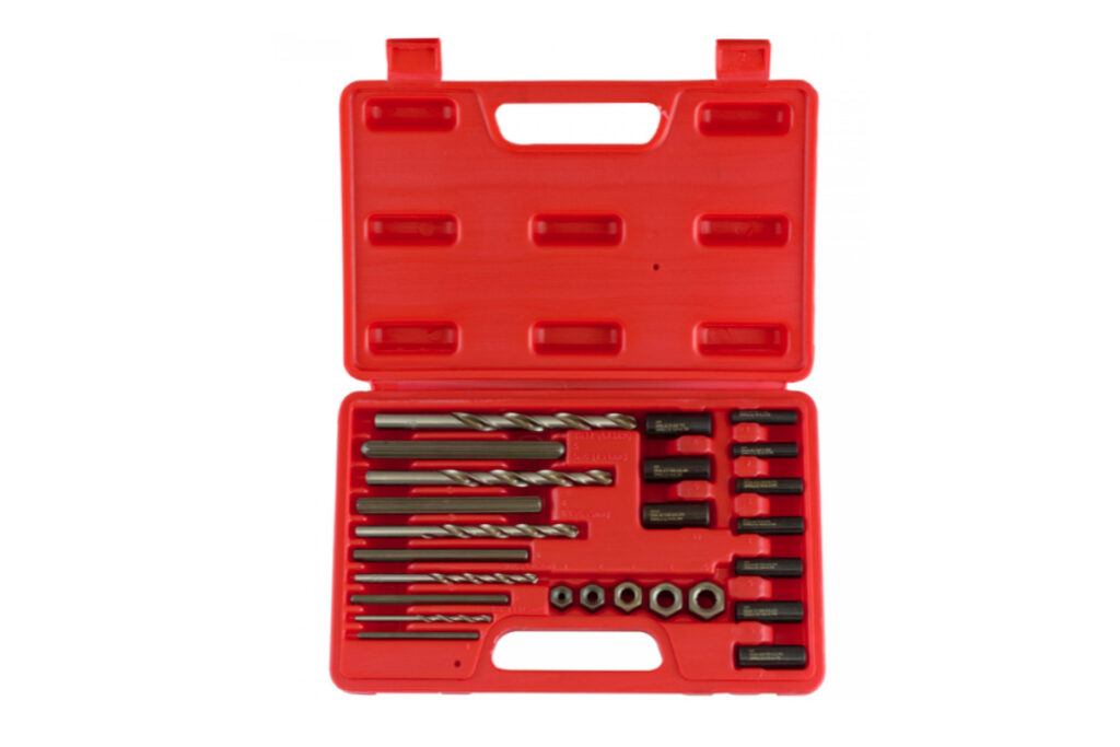 25 PC Screw Extractor Drill & Guide Set