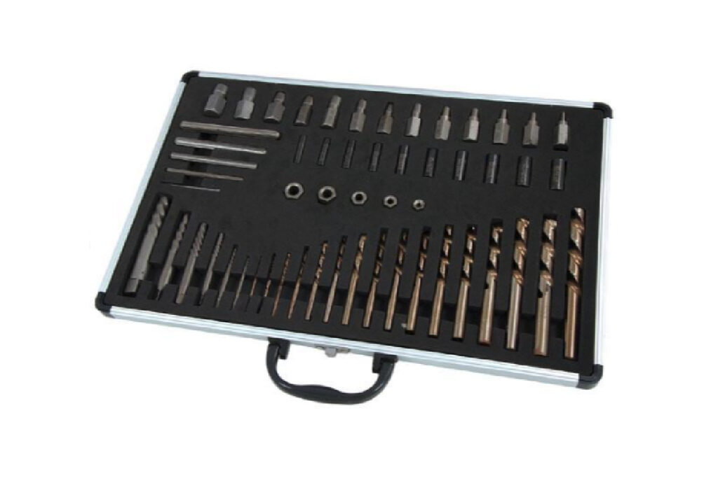 55 Pc Screw Extractor Drill & Guide Set
