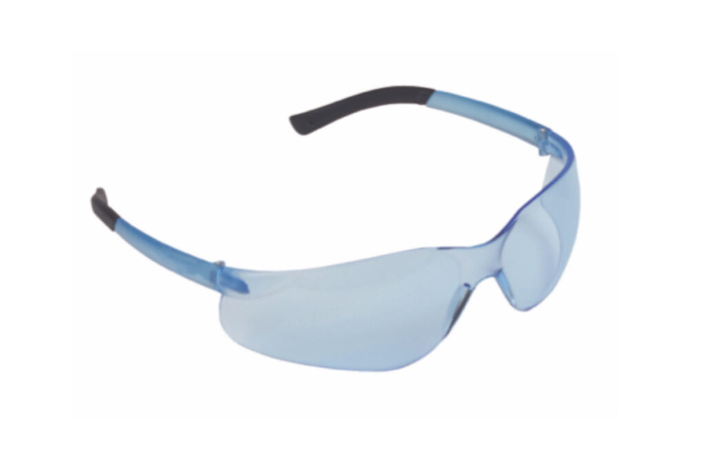 Light Blue Anti-Fog Safety Glasses