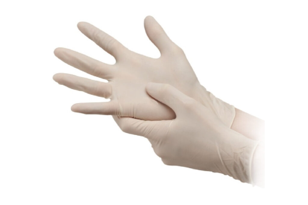 White Latex Disposable Gloves